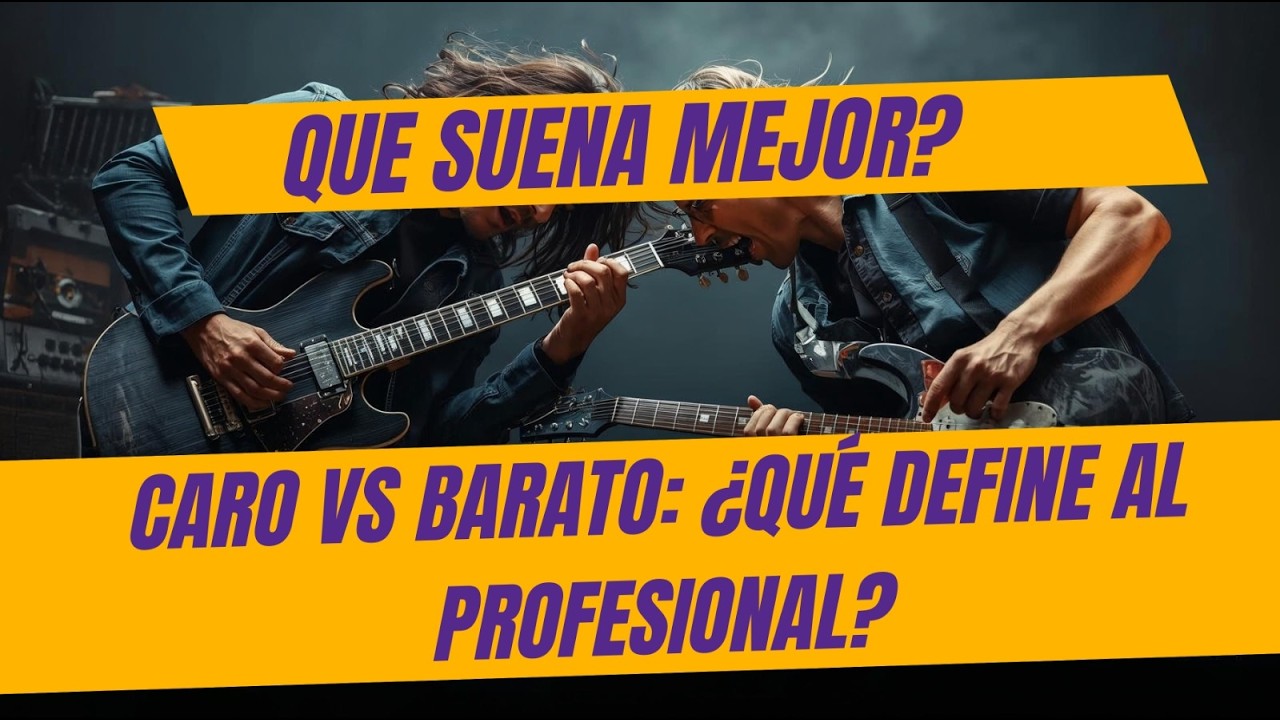 Ser profesional es comprarte una guitarras cara o barata?