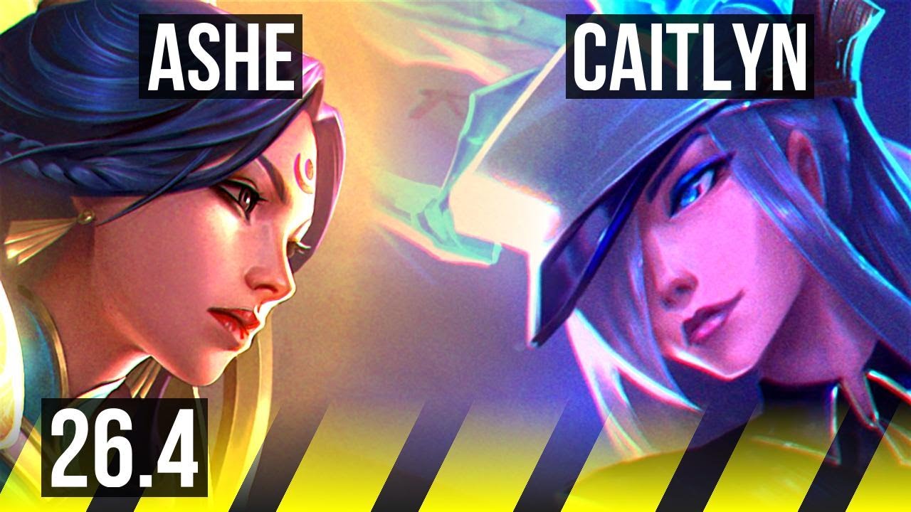 ASHE & Milio vs CAITLYN & Karma (ADC) | Good KDA: 14/2/7 | EUW Diamond | 26.4