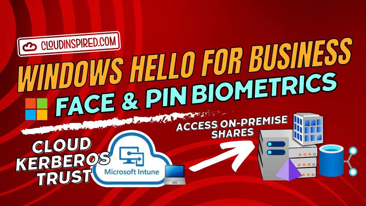 Intune Windows Hello for Business (WHfB) using Face & PIN Cloud Kerberos Trust access to On-Premise