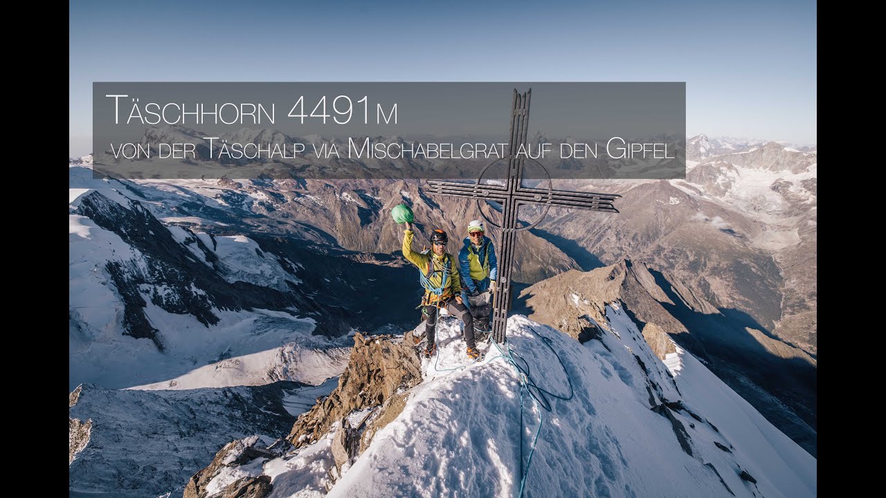 Täschhorn 4491m | von der Täschalp über den Mischabelgrat (Full documentary, English subtitles)