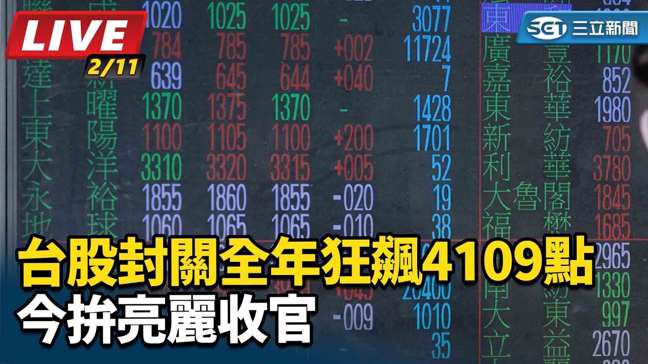 【#直播中LIVE】台股封關 全年狂飆4109點今拚亮麗收官│94看新聞
