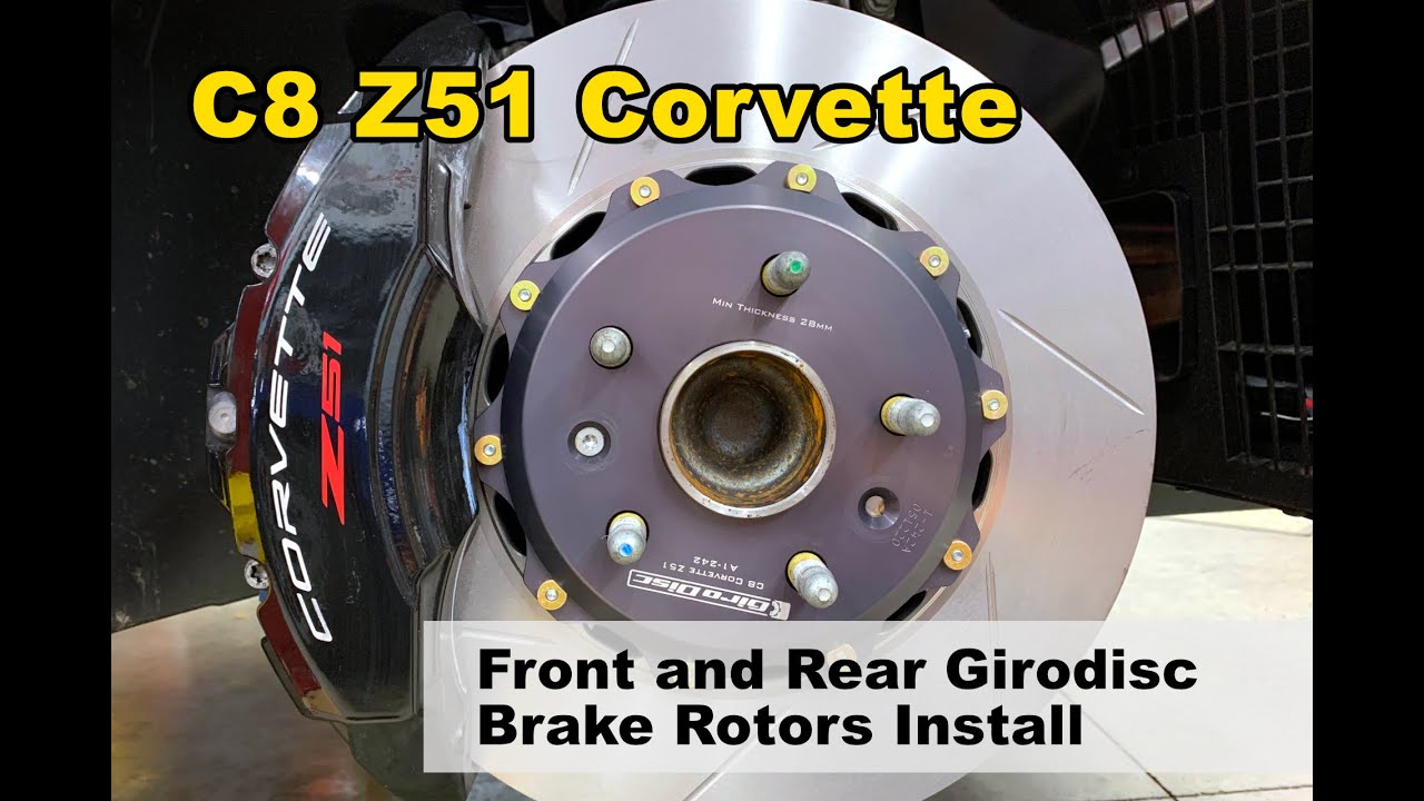 2020 Corvette C8 Z51 Girodisc 2-piece brake rotor install