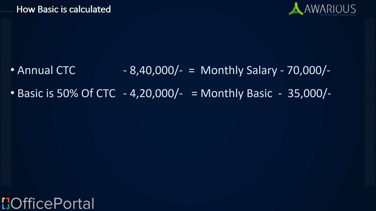 What is basic salary and how is get calculated?