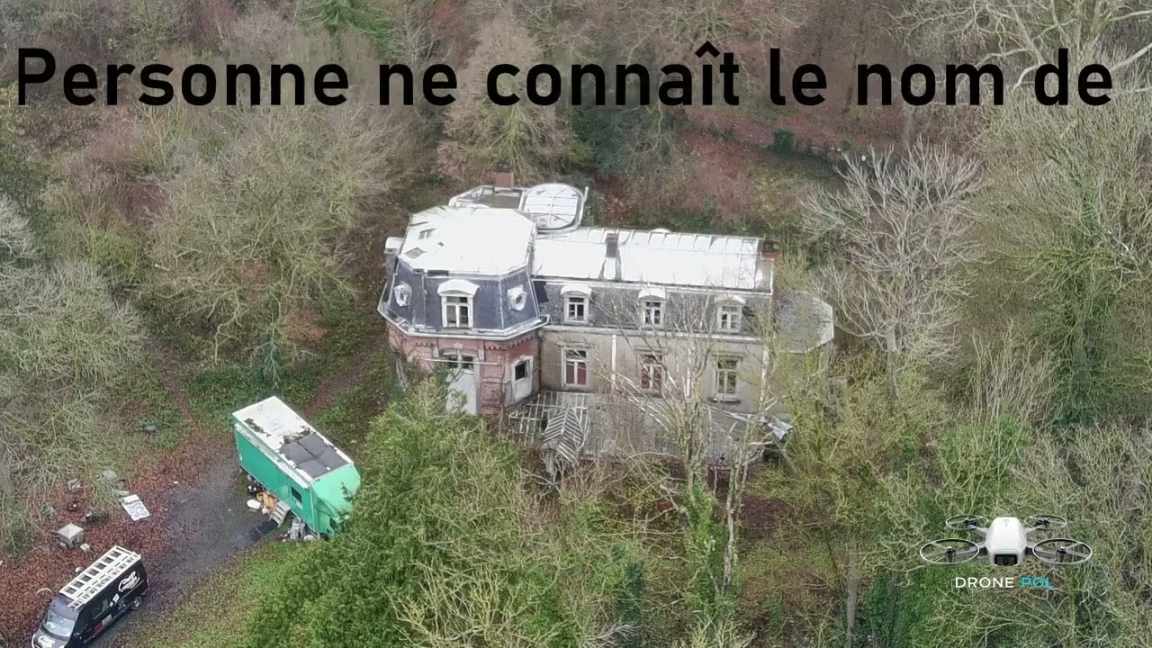 drone: château abandonné Tournai
