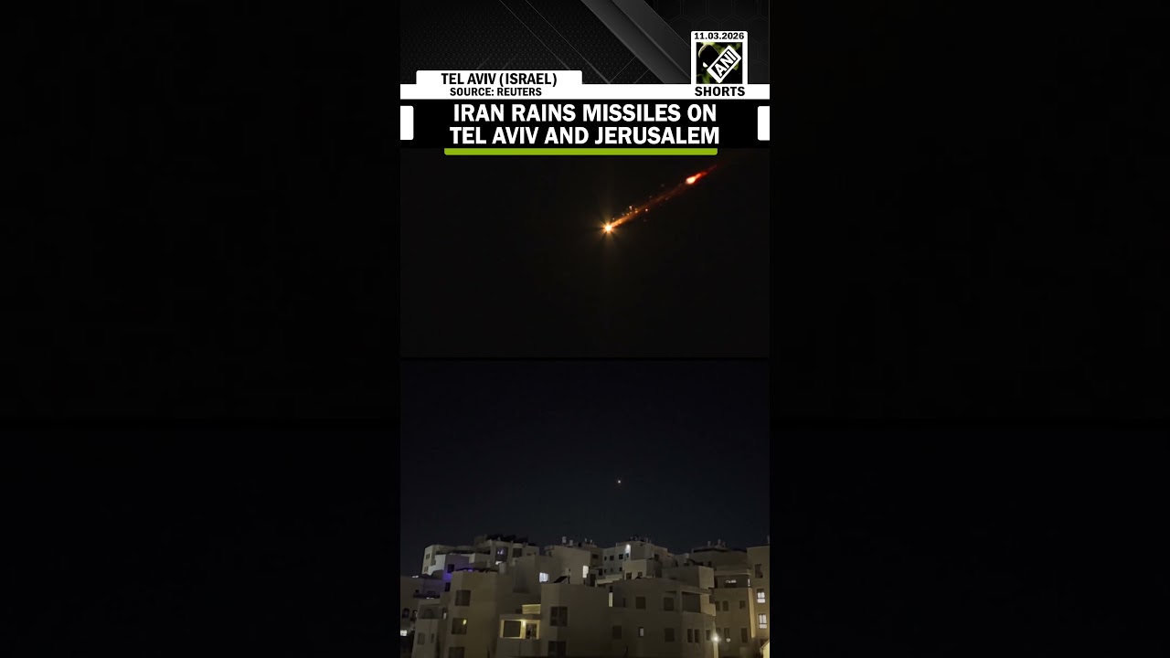 Watch! Iranian missiles seen in the sky as sirens blared in Israel&rsquo;s Tel Aviv and Jerusalem