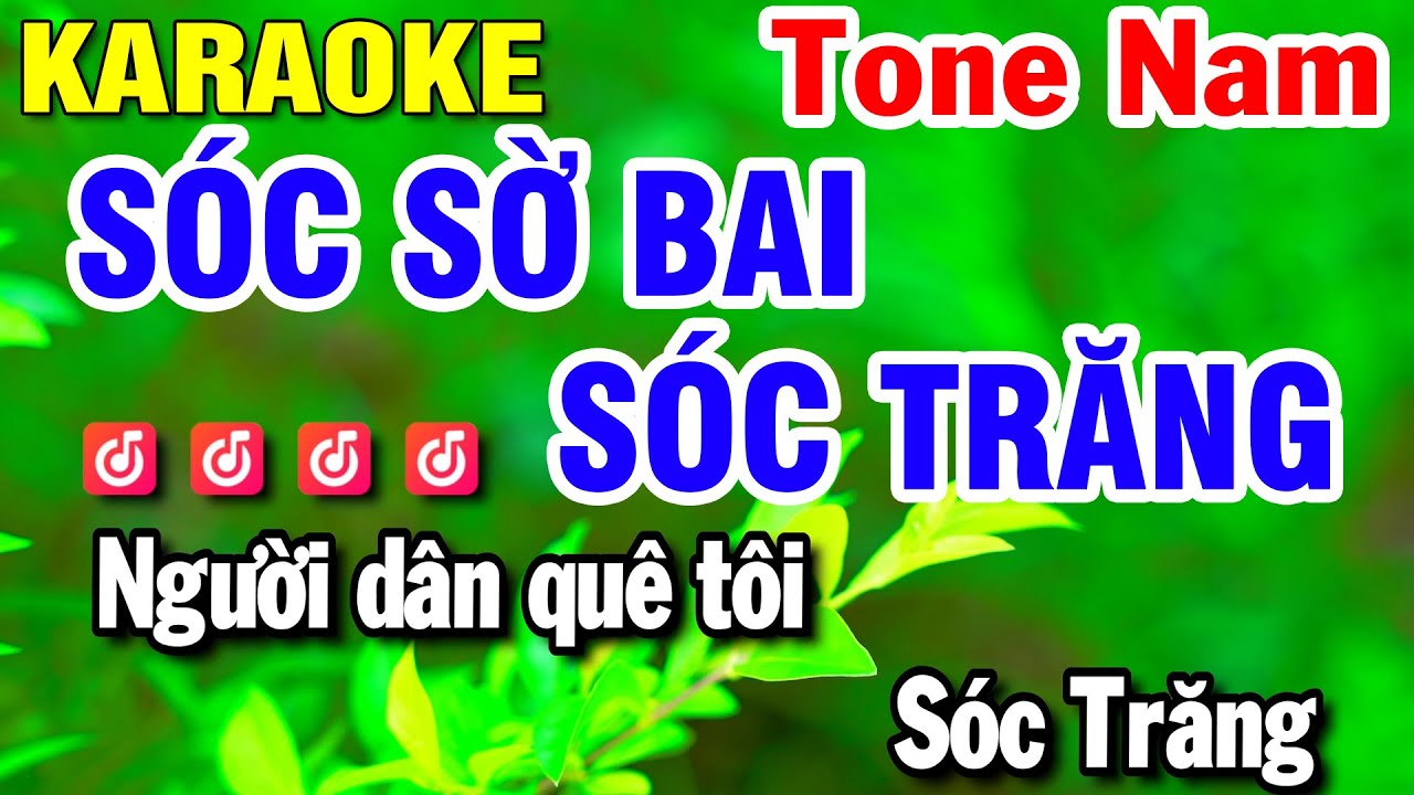 Karaoke Sóc Sờ Bai Sóc Trăng Tone Nam - Cha Cha Cha | Huỳnh Lê