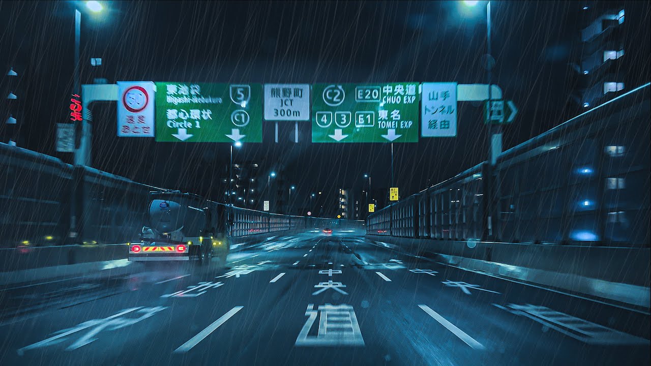 ☔️Rainy Tokyo Metropolitan Expressway Ring Route💨