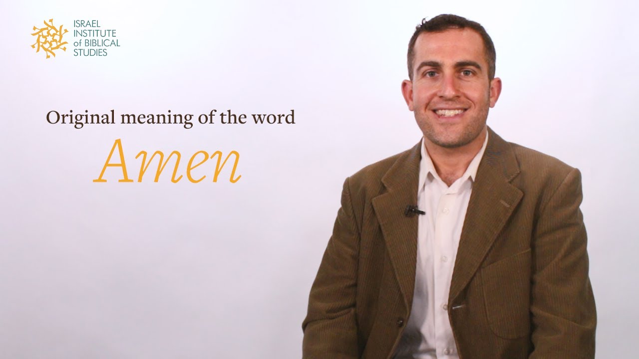 Sobre el significado originario de la palabra Am&eacute;n. Jonathan Lipnick. (es sub)