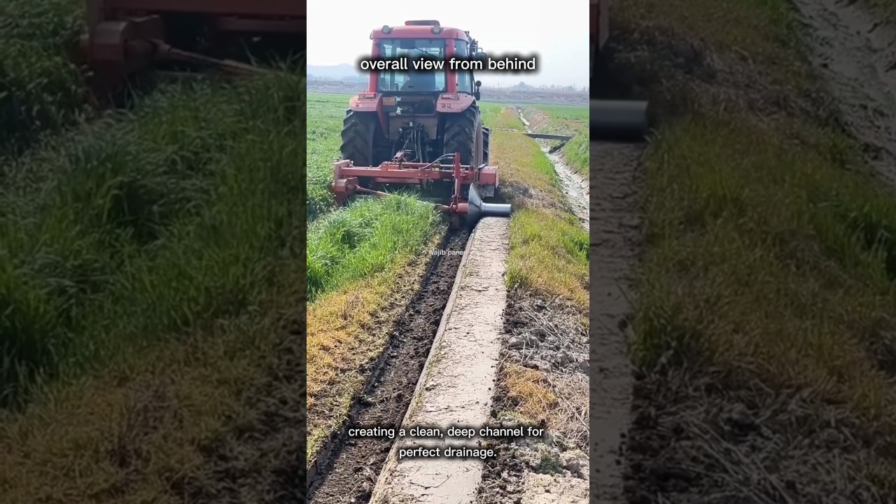 this machine is a MUD MONSTER! 🤯 fast ditch cleaning on the farm #tractor #machine #agriculture