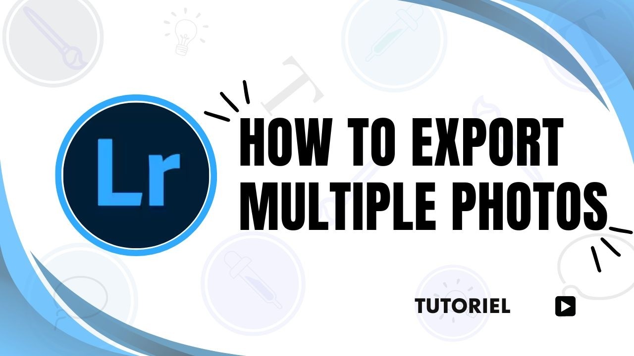 How to export multiple photos in Lightroom