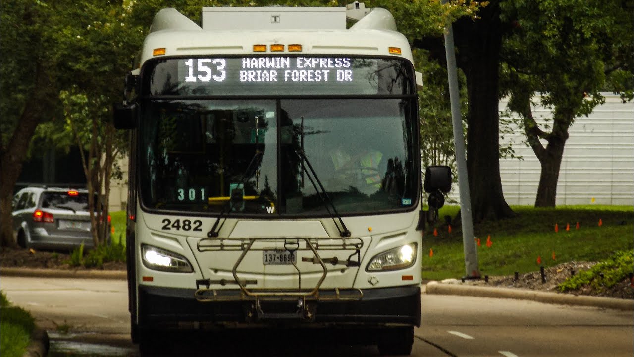 Riding Houston Metro 153 Harwin Express To Westheimer @ Briar Park, Westchase District