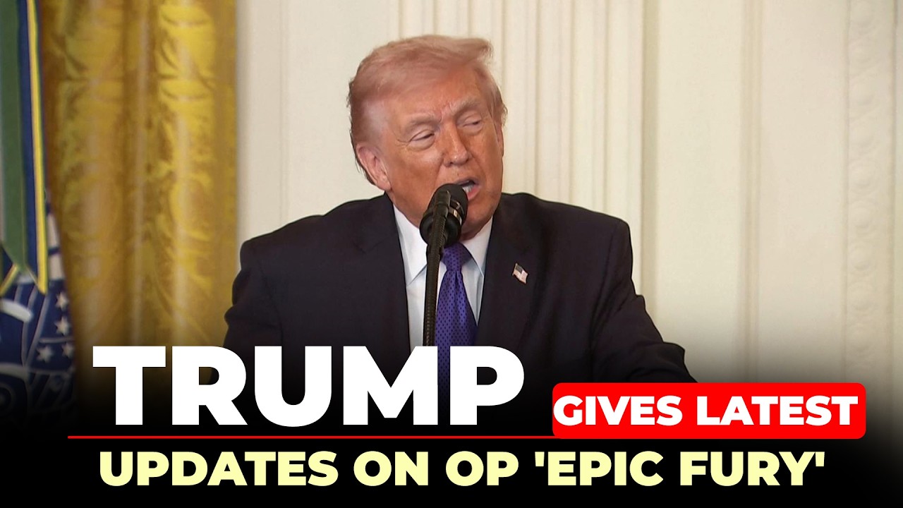 WATCH LIVE: Trump gives latest updates on OP 'Epic Fury' at Medal of Honor ceremony