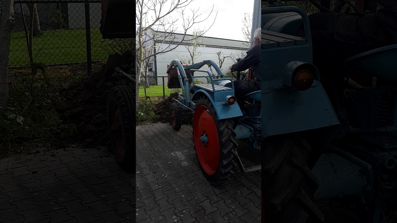 Eicher G17 bj 1953 met baas frontlader