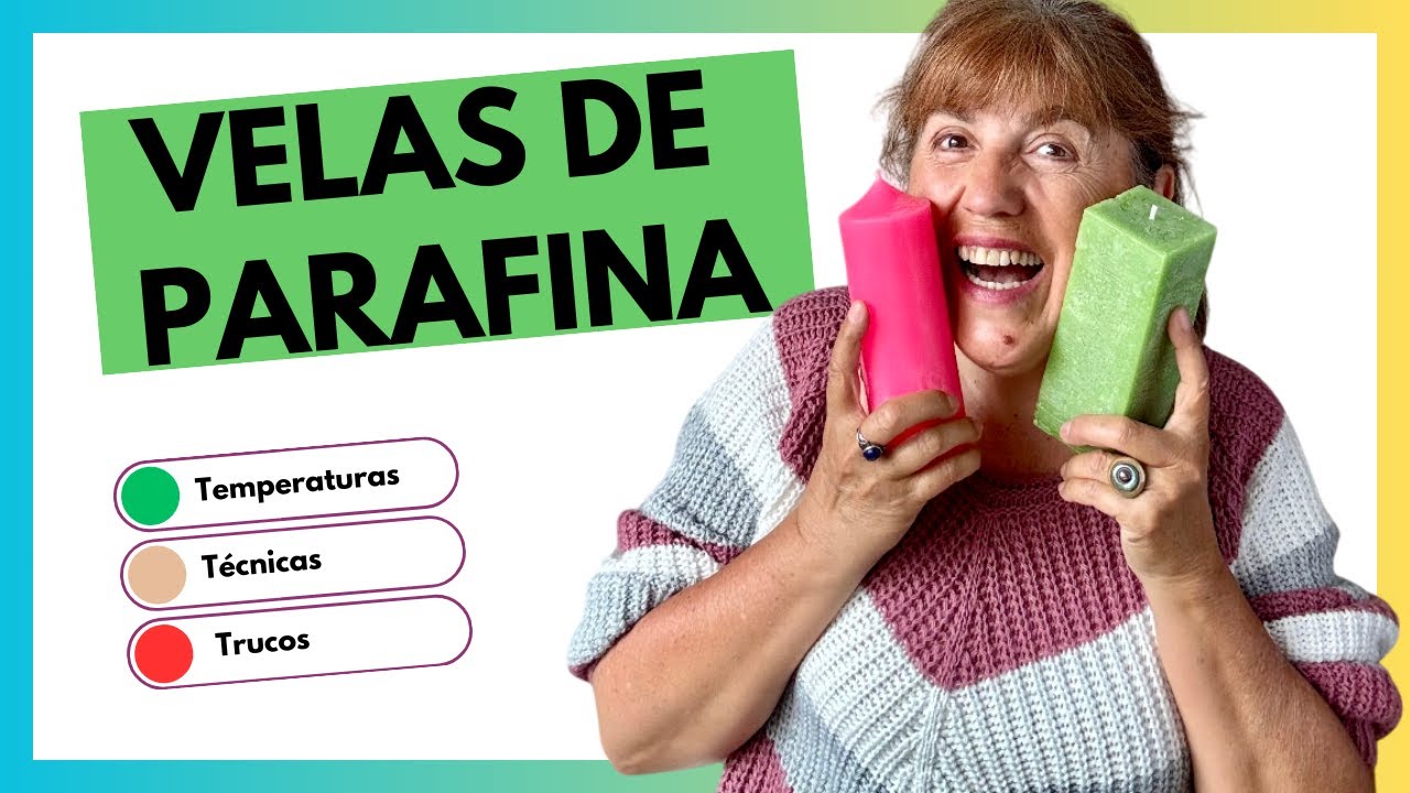 Cómo hacer velas de  PARAFINA con COLOR 🌈. Tutorial completo y PASO A PASO.