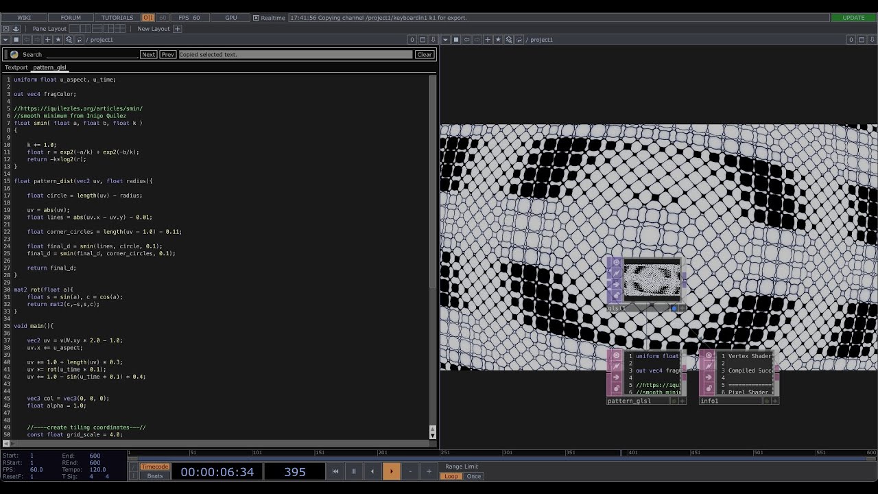 Рисование с помощью GLSL &mdash; Учебное пособие по TouchDesigner