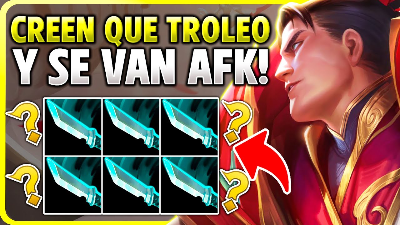 😭¡JUEGO GAREN con 6 DAGAS y SE VA AFK porque CREE QUE NO PODEMOS GANAR! *GAREN MYTHMAKER*