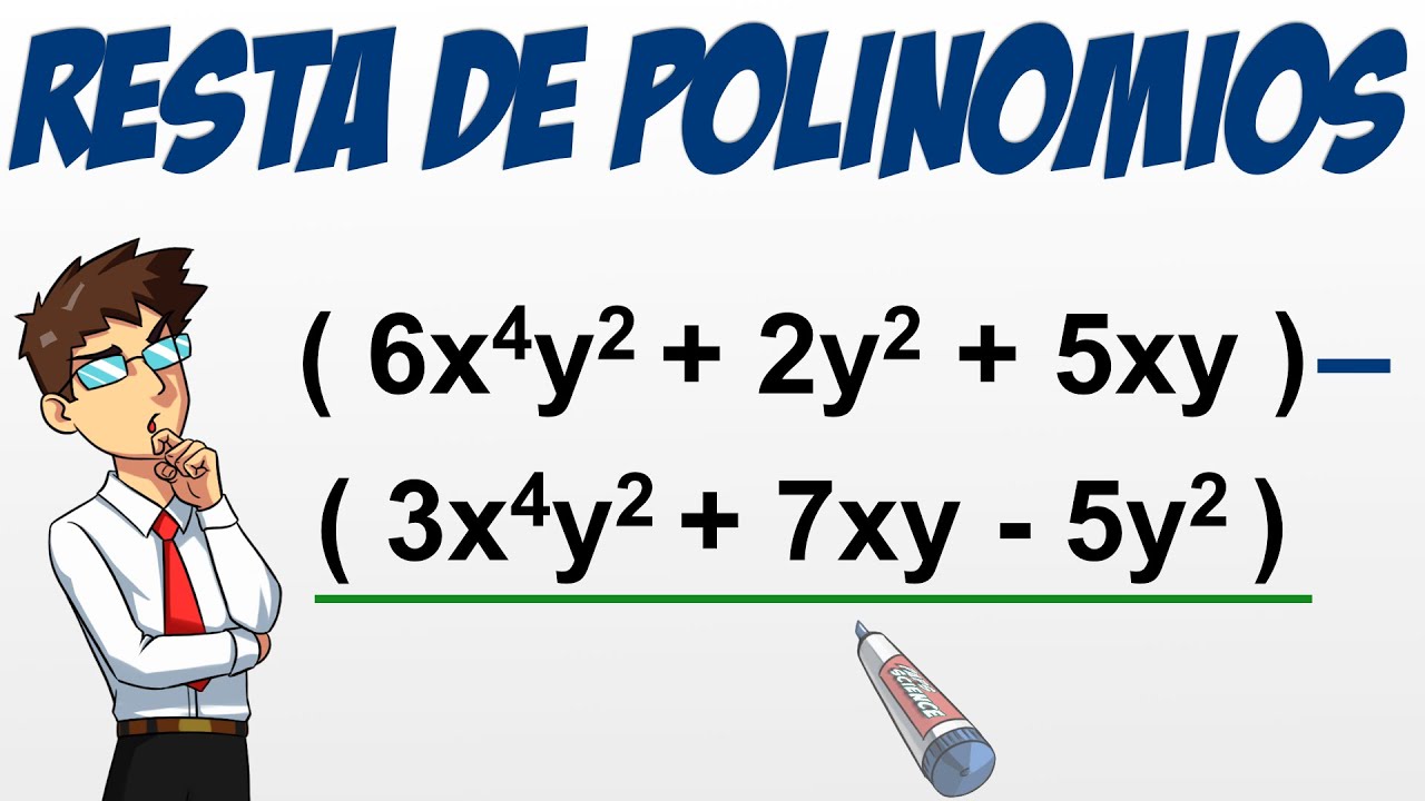 Resta de Polinomios | Ejercicios
