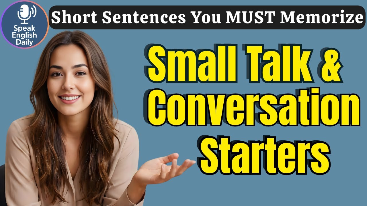 32 English Phrases for Small Talk & Conversation Starters| Shadowing English Speaking Practice