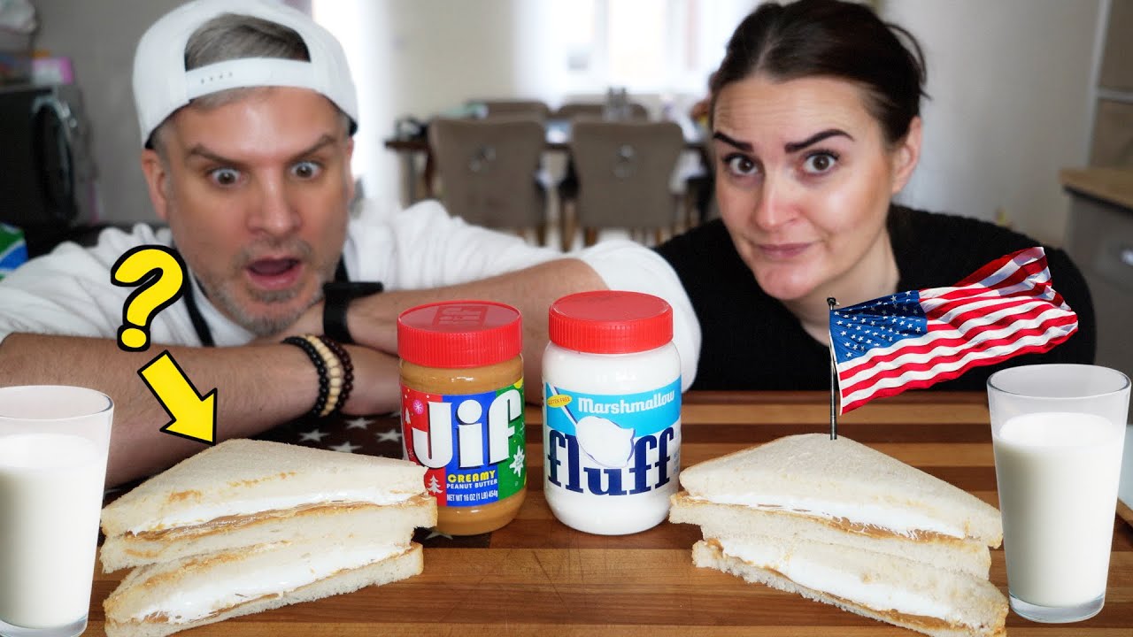 Brits Try American fluffernutter sandwich | This Can’t Work? ..... Can It ?