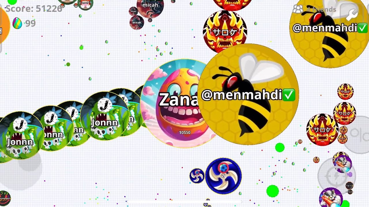 INSANE BURST🤩 (AGAR.IO MOBILE)