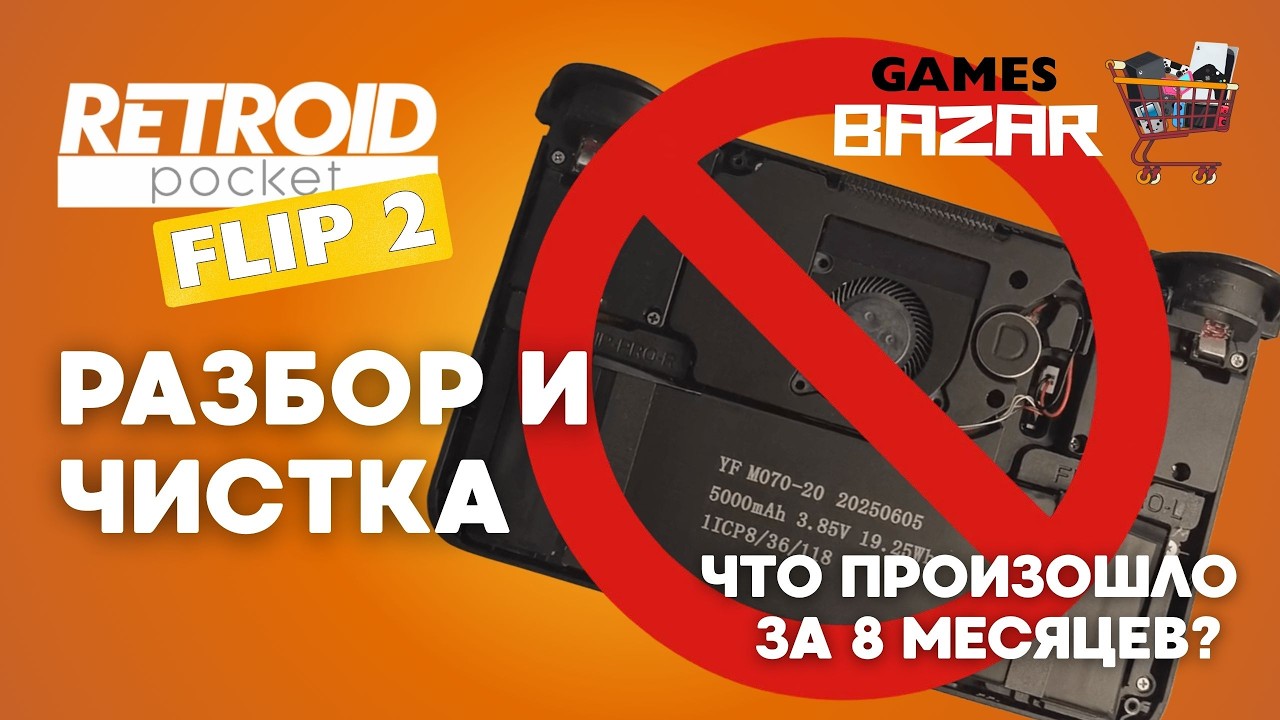 Retroid Pocket Flip 2 Разбор и чистка / Итог использования 8 месяцев
