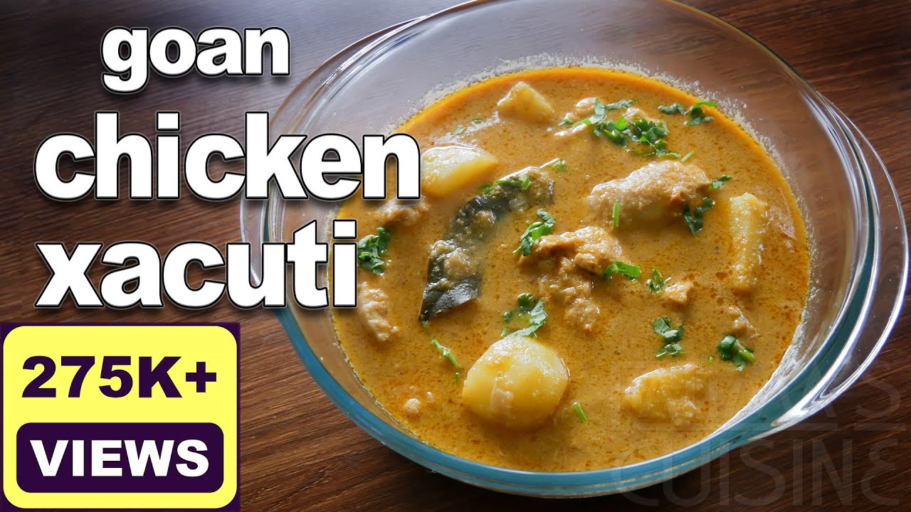 Goan Xacuti Recipe | Goan Chicken Xacuti | Konkani Coconut Chicken Curry | Goan Recipes by Fatima