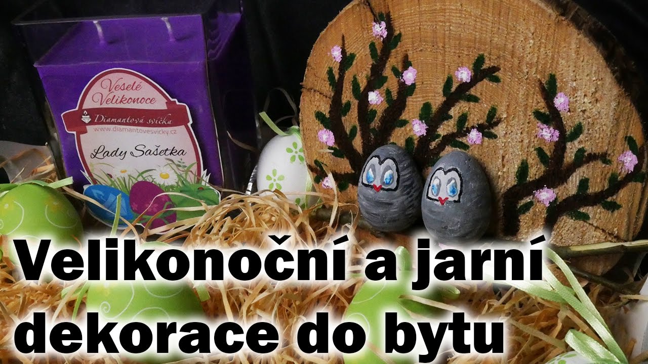 Velikonoční a jarní dekorace // Velikonoční diamantové svíčky // Dekorace do bytu či pokoje