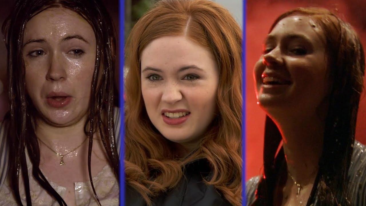 Karen Gillan Gunged / Slimed + Behind the scenes