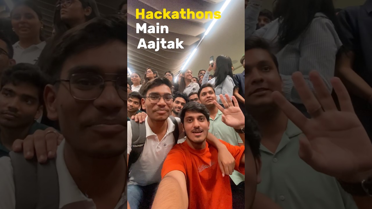 First hackathon kaise jeetenge? 🏆💻 #hackathon #hackathons #btech #coding #minivlog #techvlog