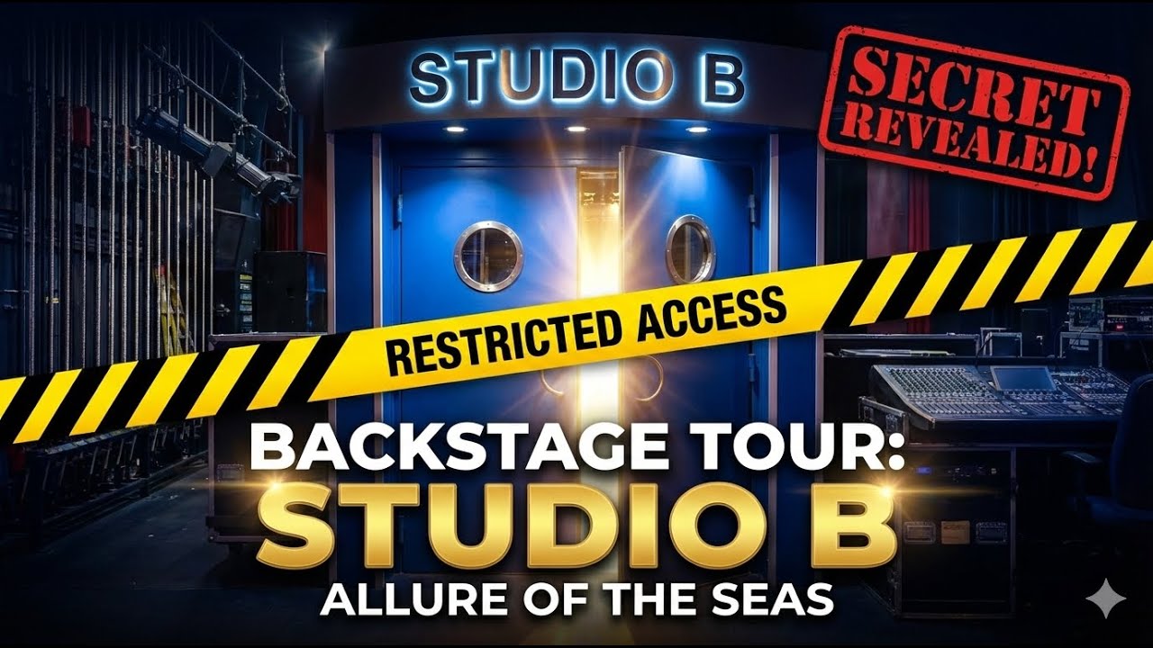 SECRET BACKSTAGE TOUR: Studio B on Allure of the Seas | Hidden Crew Areas & Live Ice Show