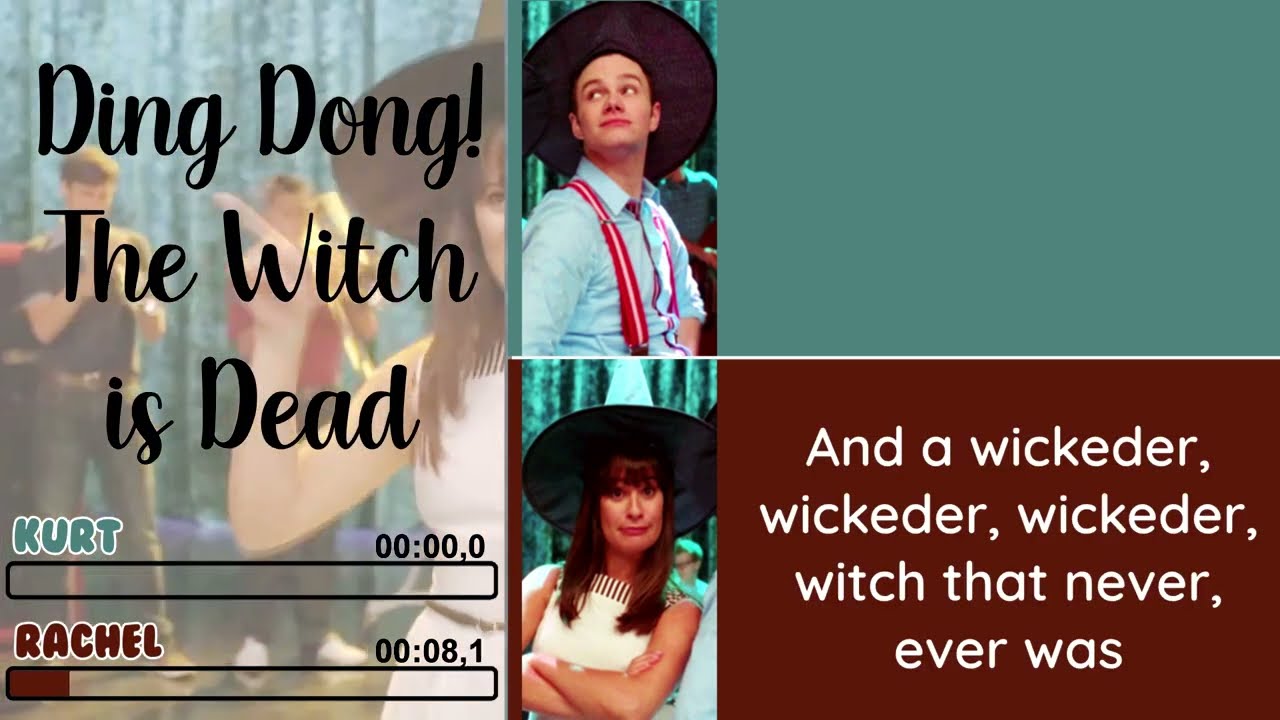 Glee -  Ding Dong! The Witch is Dead | Line Distribution + Lyrics