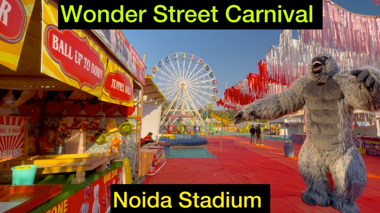 Wonder Street Carnival 2026 | Jurassic Park, Whispering Show, Rides| Winter mela noida stadium 2026