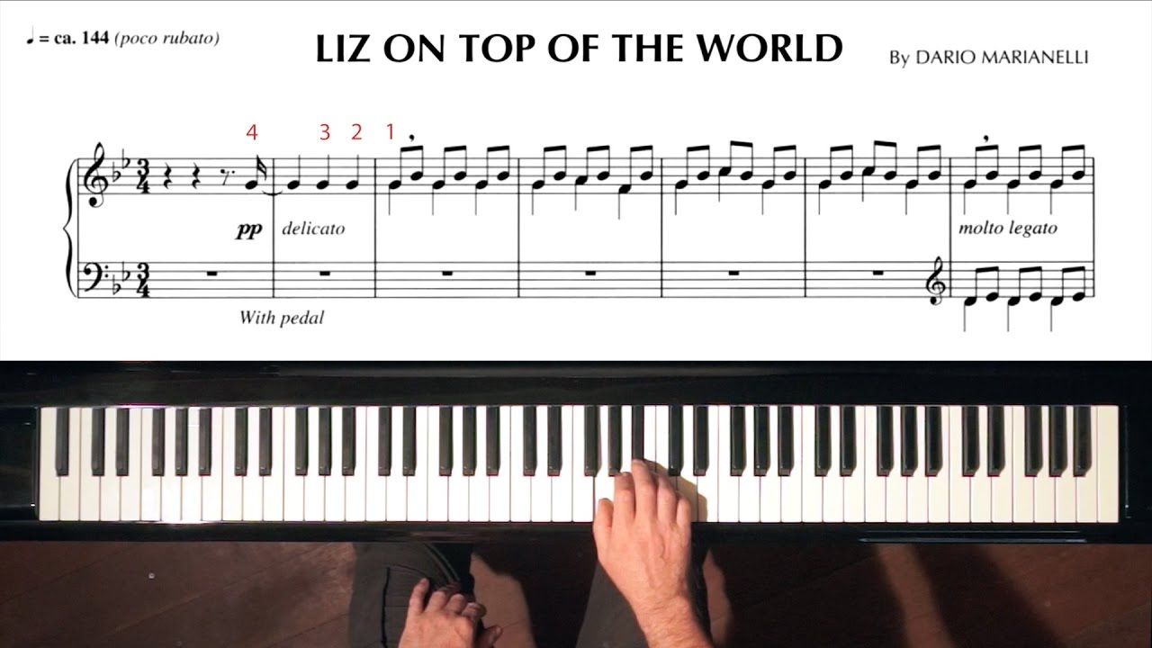“Liz On Top of the World” Dario Marianelli PIANO TUTORIAL (Pride and Prejudice)
