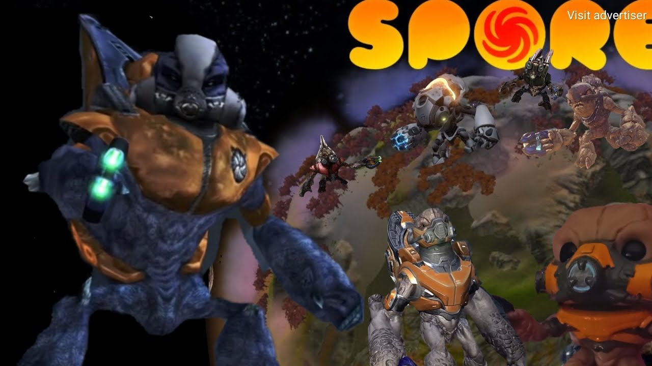 Can I beat spore as a grunt from halo? part one #spore #halo 