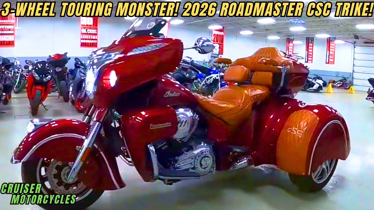 Лучший новый Indian возвращается! Трайк Indian Roadmaster CSC 2026 года — это нечто невероятное!