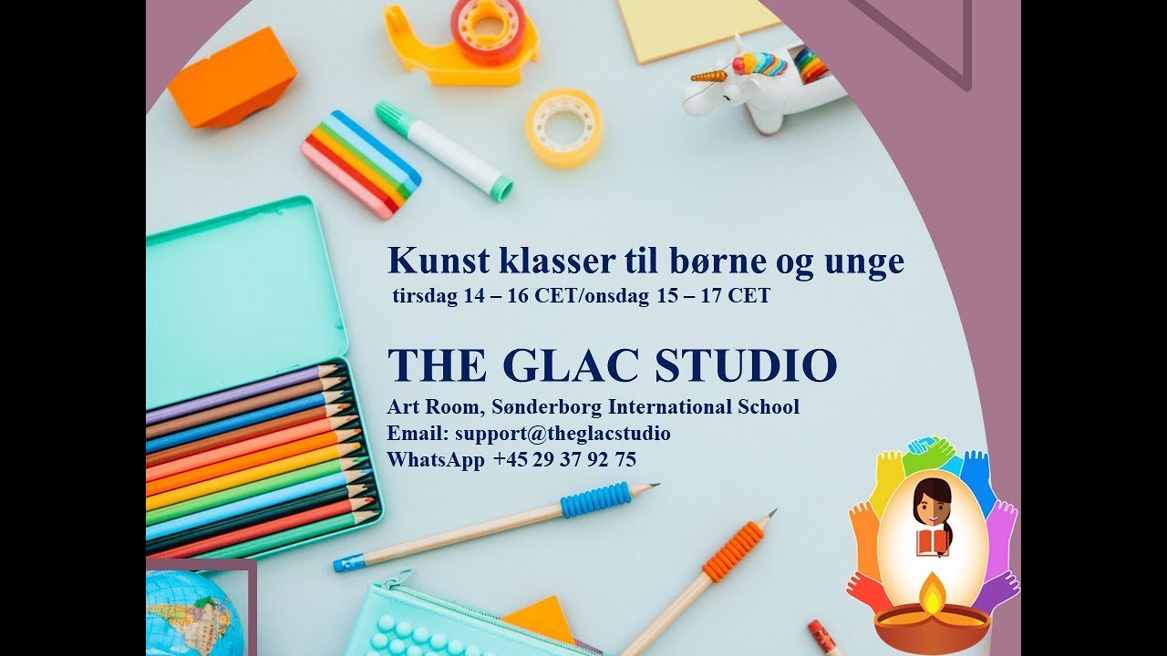 The GLAC Studio's oil painting classes for kids / Olie kunst klasser i S&oslash;nderborg til b&oslash;rne og unge