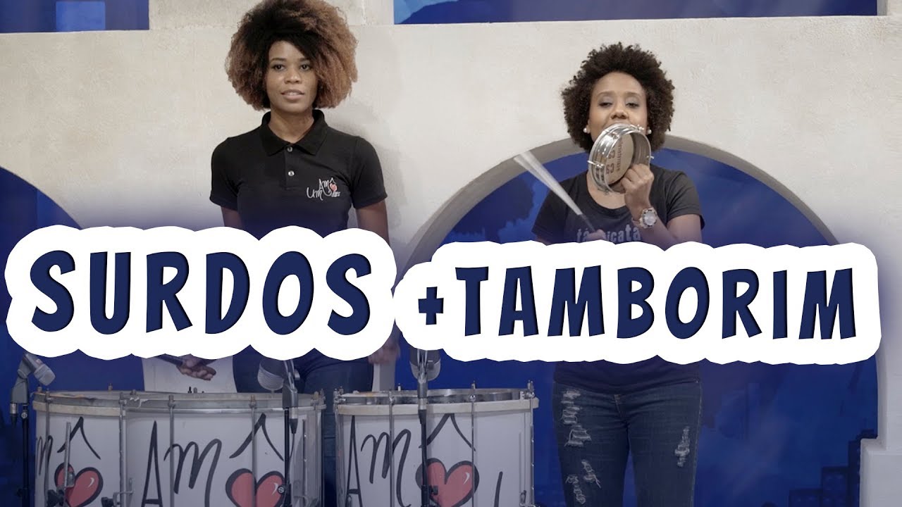 Surdos + tamborim na bateria