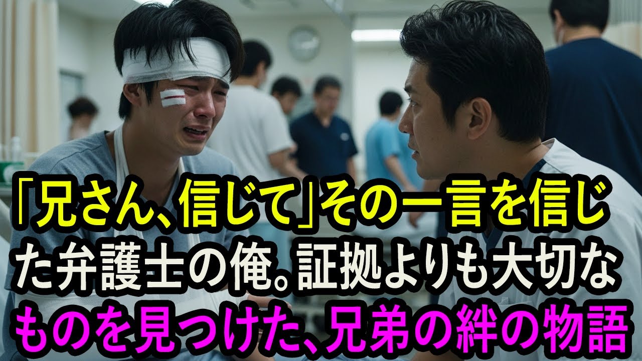 「兄さん、信じて」その一言を信じた弁護士の俺。証拠よりも大切なものを見つけた、兄弟の絆の物語