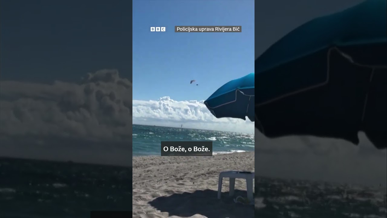 Paraglajder preživeo pad od 150 metara u okean | BBC News na srpskom 