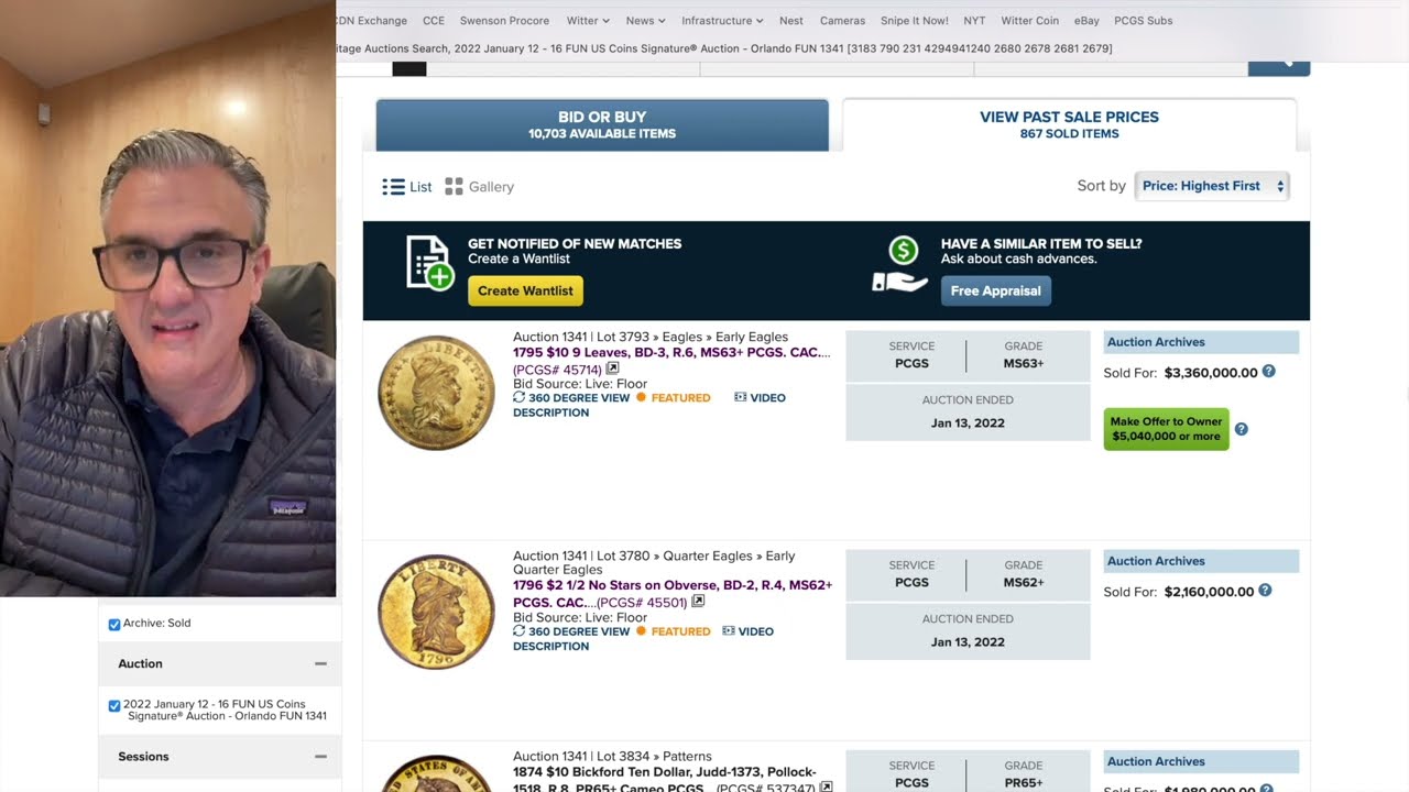 Seth reviews the results from the Bob Simpson coin collection auction.
