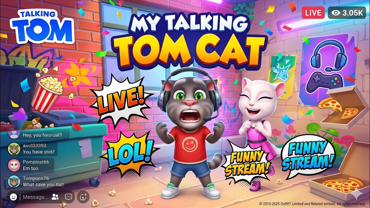 talking tom game#live​/ dday 3