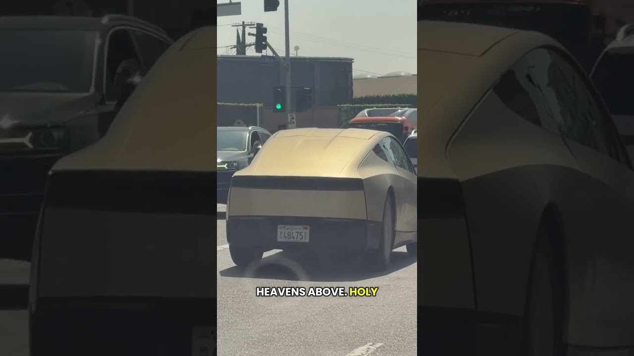 Prototyp Tesli Cybercap zauważony w Los Angeles #teslacybercab #carspotting #carnews #carsoftikto...