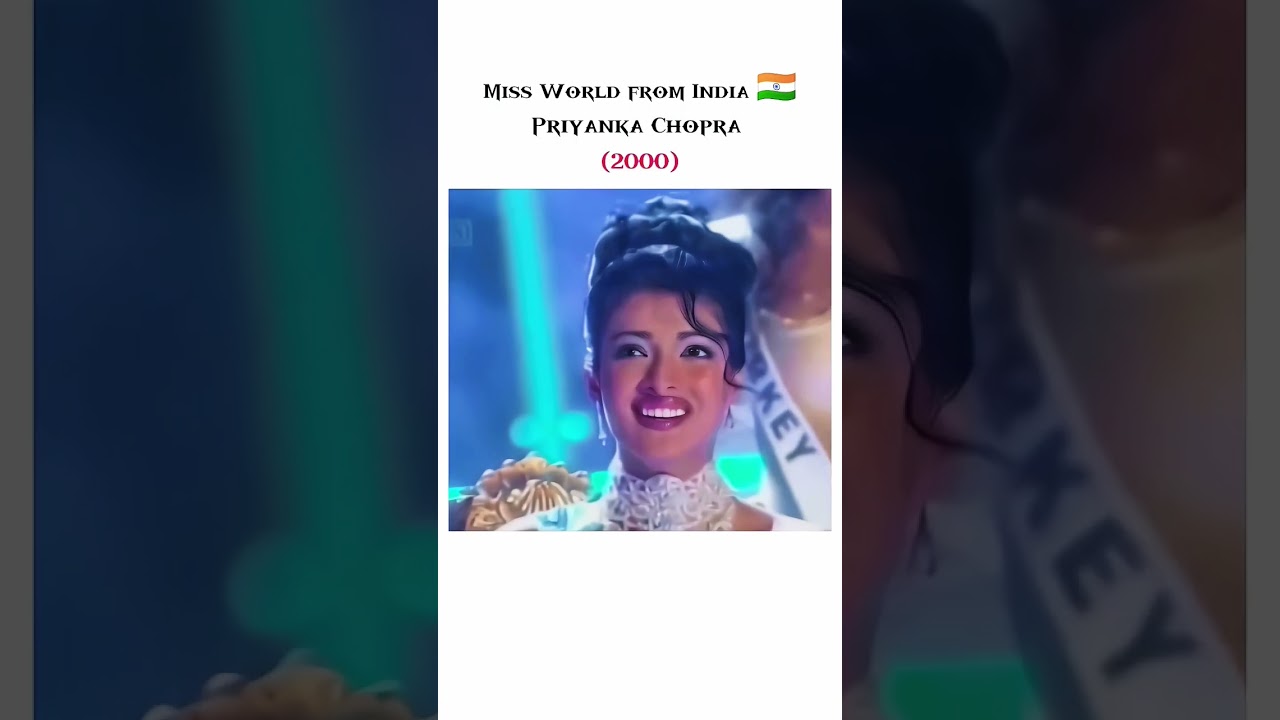 Top 5 Miss World from India 🇮🇳 
