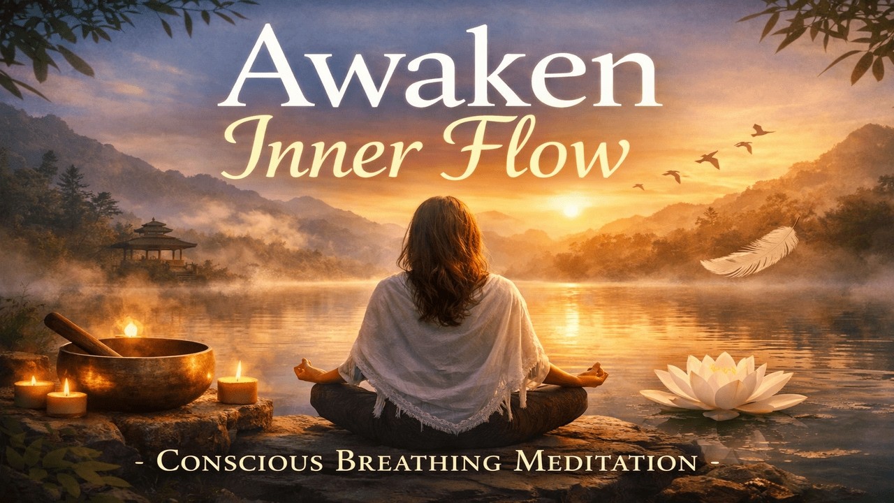 Awaken Inner Flow Conscious Breathing Meditation Music @MeditateFlowStudio