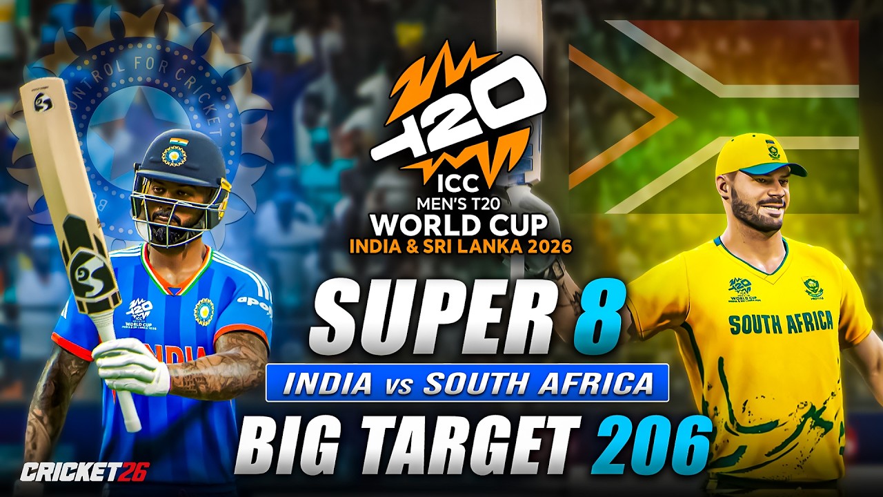 SA Dominate, 205 on Board - T20 WC | IND vs SA | Cricket 26