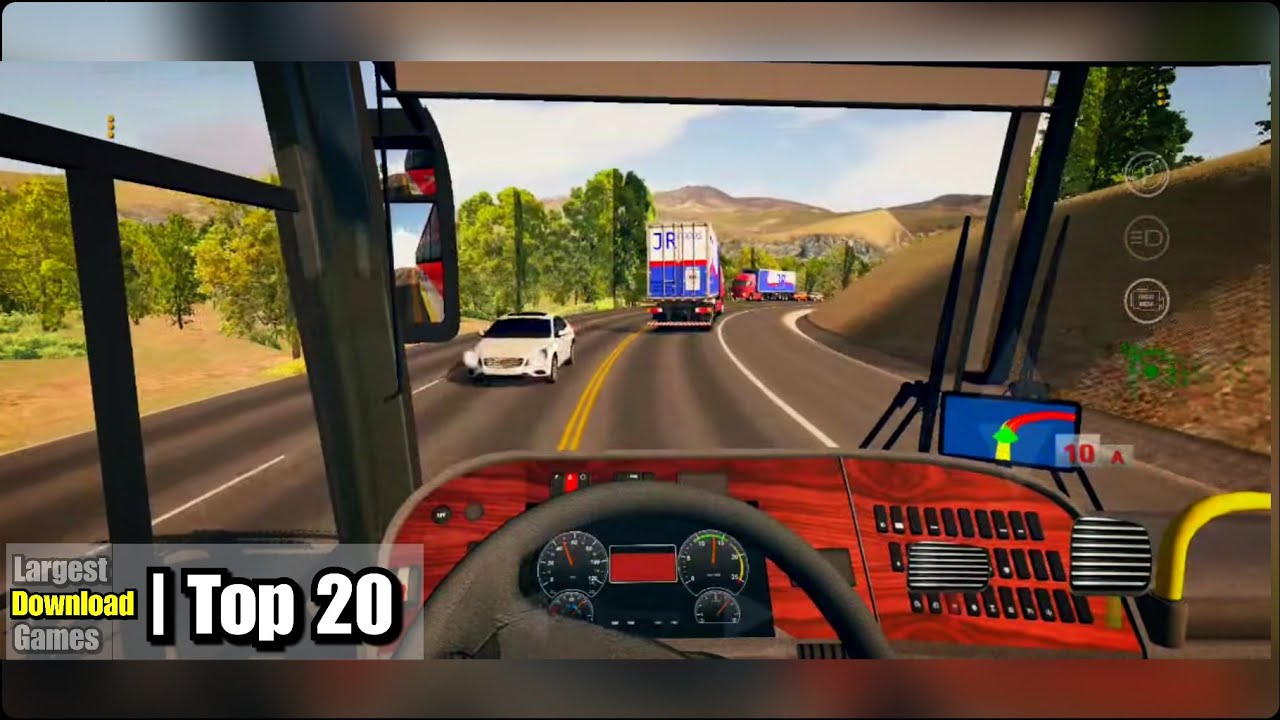 TOP 20 Largest Download Sized Driving Games for ANDROID & /or iOS (Best Games)