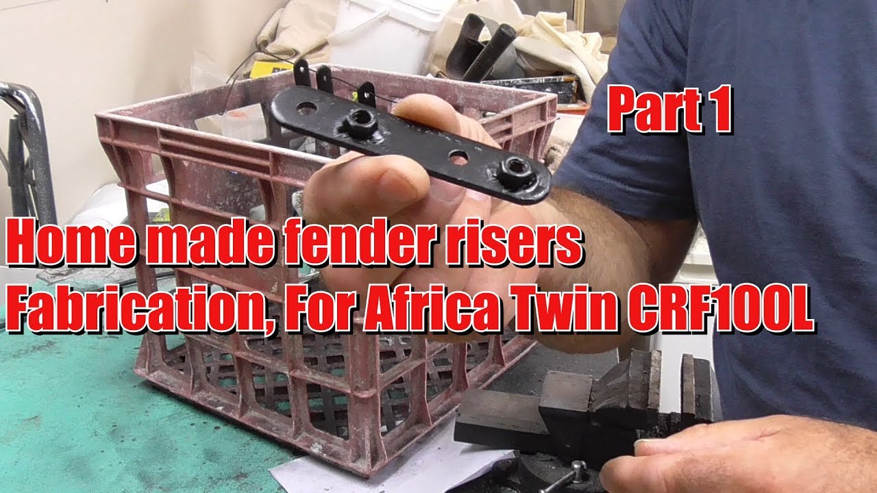 Fender riser fabrication brackets for the Africa Twin CRF1000l
