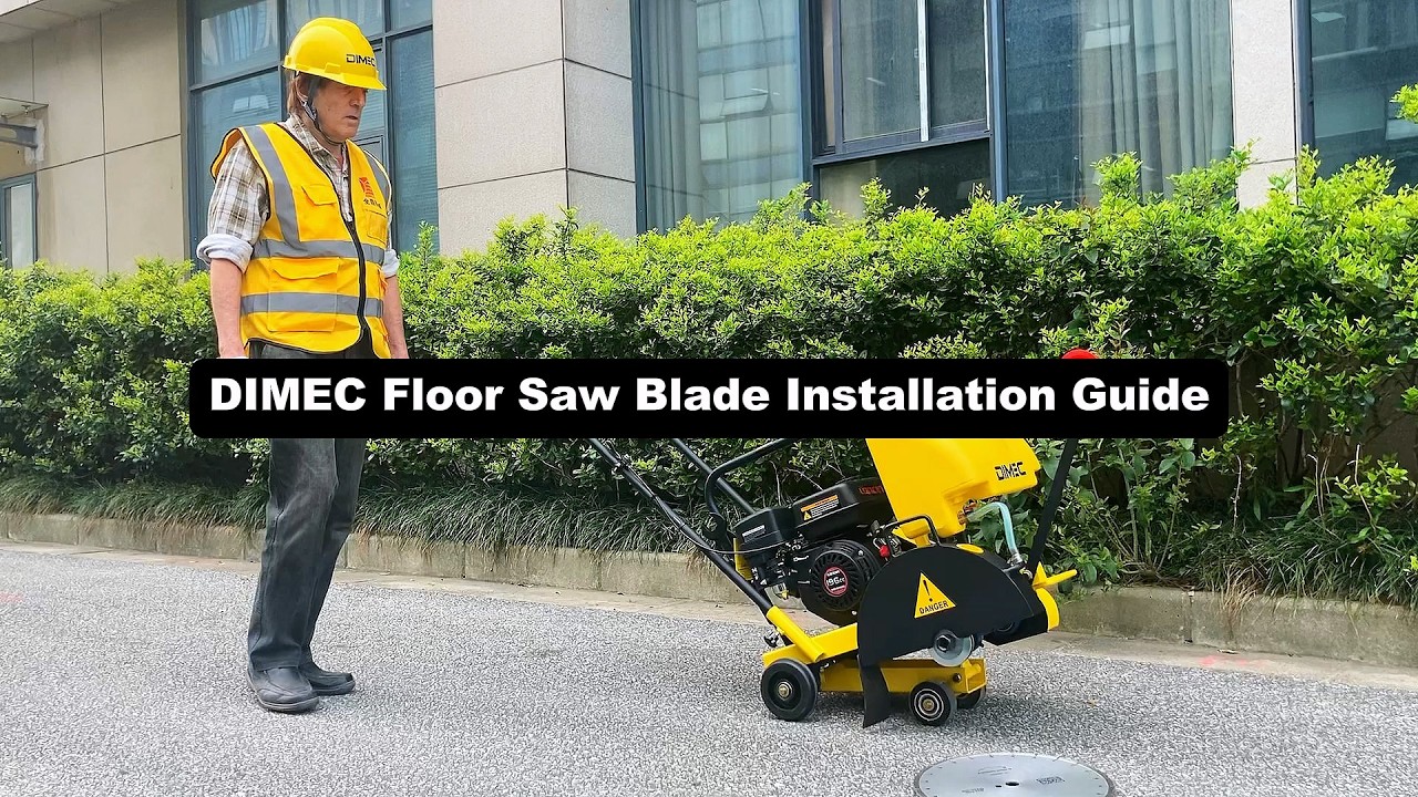 Master the Cut: DIMEC Floor Saw Blade Installation Guide & Performance Demo