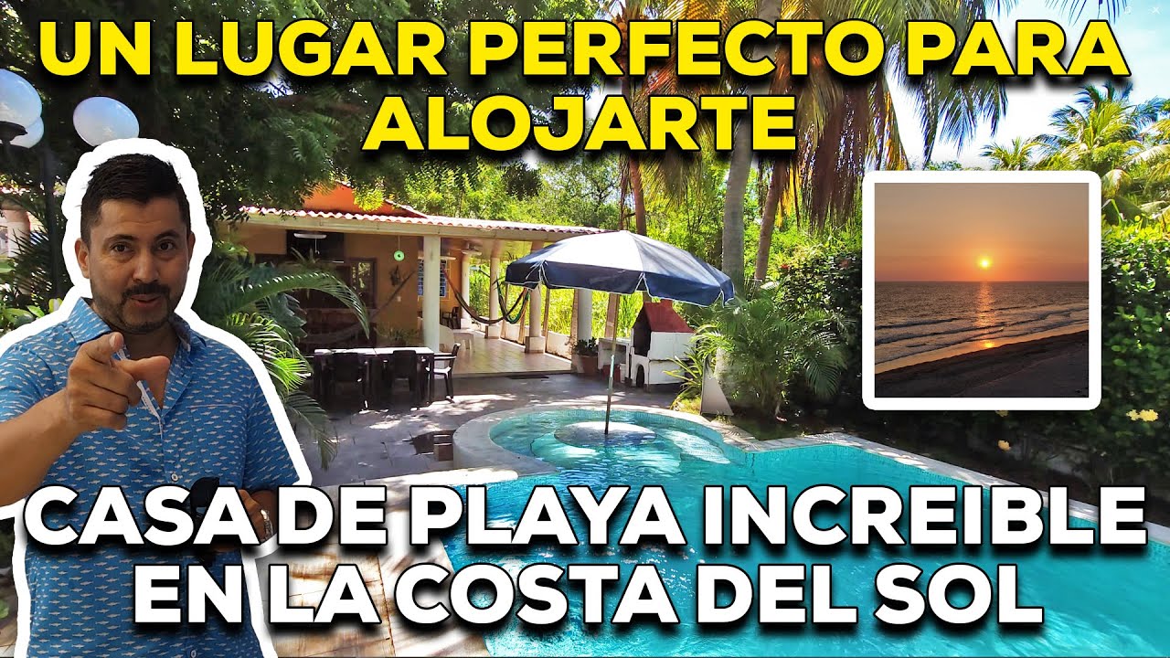 DEL MAR CASA DE PLAYA EN RENTA EN LA COSTA DEL SOL PERFECTA PARA TUS VACACIONES EN EL SALVADOR