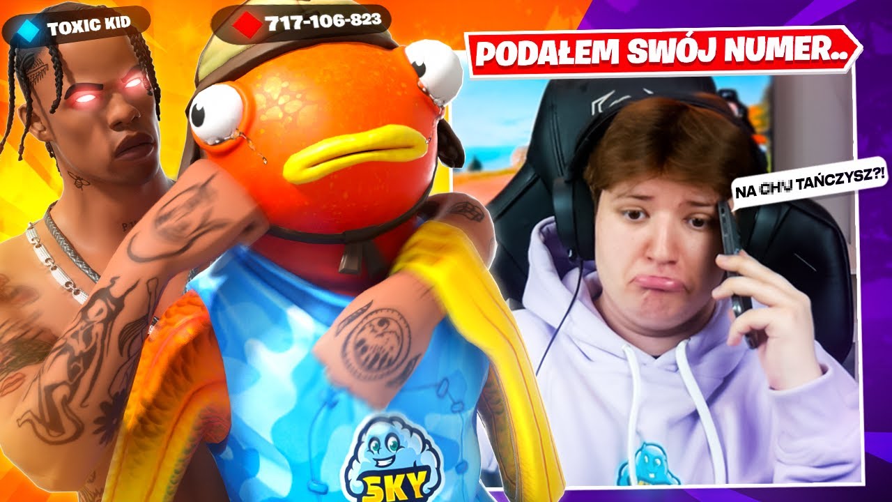 Podałem M&Oacute;J NUMER TELEFONU W Fortnite! (Zwyzywali mnie😡)